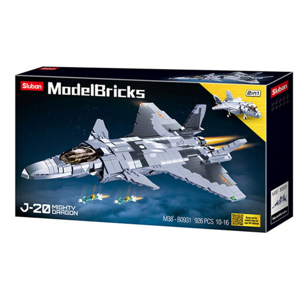 413314 99 02 <p>De Sluban Mighty Dragon Fighter M38-B0931 #16171 is een indrukwekkende bouwset met 926 blokjes en 1 minifiguur, ideaal voor kinderen vanaf 10 jaar. Deze set combineert creativiteit met het avontuur van het leger en is compatibel met andere grote bouwsteenmerken, waardoor je eindeloos kunt uitbreiden. Met een doosafmeting van 62 x 35.5 x 9 cm biedt deze bouwset een gemiddelde moeilijkheidsgraad voor urenlang speelplezier. Ontdek de wereld van Sluban en bouw je eigen strijdkracht!</p>