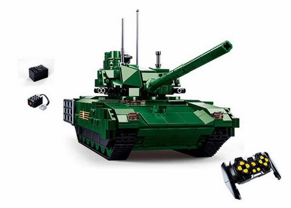413363 99 01 <p>Bouw je eigen Sluban Army RC gevechtstank M38-B0850 (#17004) met deze uitdagende bouwset van 995 blokjes. Geschikt voor kinderen vanaf 8 jaar, biedt deze set een gemiddelde moeilijkheidsgraad en is compatibel met andere bekende bouwsteenmerken. Met afmetingen van 42,5 x 38 x 12,4 cm is deze tank een perfect project voor elke jonge bouwer met interesse in leger gerelateerde voertuigen. Ontdek de wereld van militaire bouwsets met Sluban!</p>