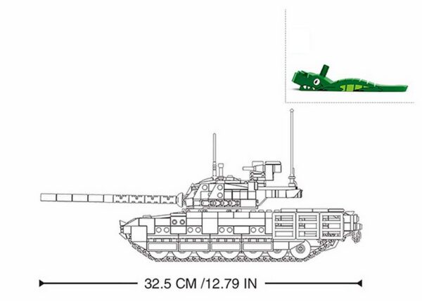 413363 99 03 <p>Bouw je eigen Sluban Army RC gevechtstank M38-B0850 (#17004) met deze uitdagende bouwset van 995 blokjes. Geschikt voor kinderen vanaf 8 jaar, biedt deze set een gemiddelde moeilijkheidsgraad en is compatibel met andere bekende bouwsteenmerken. Met afmetingen van 42,5 x 38 x 12,4 cm is deze tank een perfect project voor elke jonge bouwer met interesse in leger gerelateerde voertuigen. Ontdek de wereld van militaire bouwsets met Sluban!</p>