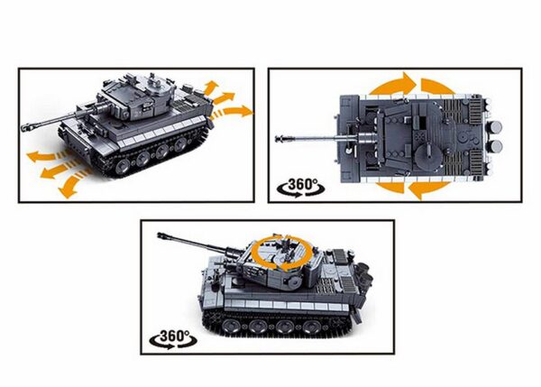 413367 99 03 <p>Bouw je eigen Sluban Army RC German Tiger Tank M38-B0851 met deze uitdagende set van 814 blokjes. Dit model, geschikt voor kinderen vanaf 8 jaar, biedt een gemiddelde moeilijkheidsgraad en stimuleert creativiteit en motorische vaardigheden. De doos heeft een afmeting van 42,5 x 38 x 12,4 cm. Sluban bouwstenen zijn compatibel met andere merken, zodat je eindeloos kunt combineren en uitbreiden. Neem de controle over je eigen tank en beleef vele avonturen!</p>
