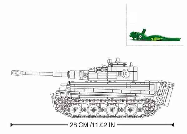 413367 99 04 <p>Bouw je eigen Sluban Army RC German Tiger Tank M38-B0851 met deze uitdagende set van 814 blokjes. Dit model, geschikt voor kinderen vanaf 8 jaar, biedt een gemiddelde moeilijkheidsgraad en stimuleert creativiteit en motorische vaardigheden. De doos heeft een afmeting van 42,5 x 38 x 12,4 cm. Sluban bouwstenen zijn compatibel met andere merken, zodat je eindeloos kunt combineren en uitbreiden. Neem de controle over je eigen tank en beleef vele avonturen!</p>