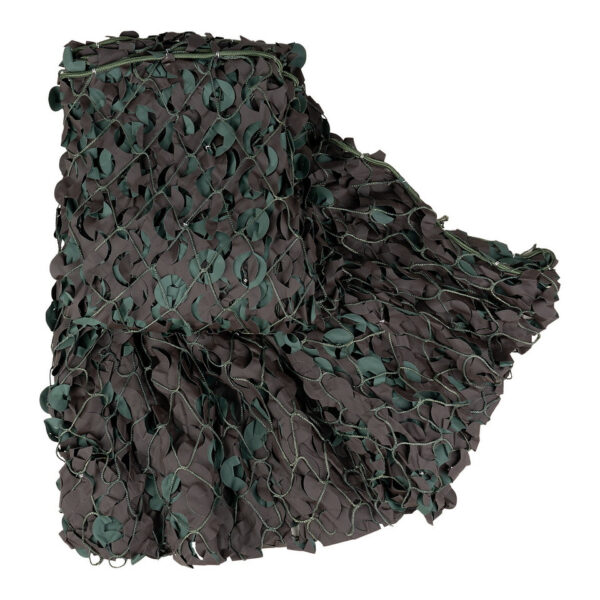 469260 51 01 1 Het Camonet met touw 3 x 3 M VRM3X3 is een veelzijdig camouflagenet, ideaal voor outdoor activiteiten en als schaduwoplossing. Gemaakt van sterke ripstop-stof en verstevigd met nylon koord en geweven touw, biedt het duurzaamheid en stabiliteit. Het omkeerbare ontwerp met natuurlijke camouflagekleuren gaat perfect op in de omgeving. UV-bestendig en rot- en schimmelwerend, zorgt dit net voor een comfortabele, schaduwrijke plek met lage windweerstand, perfect voor langdurig buitengebruik.