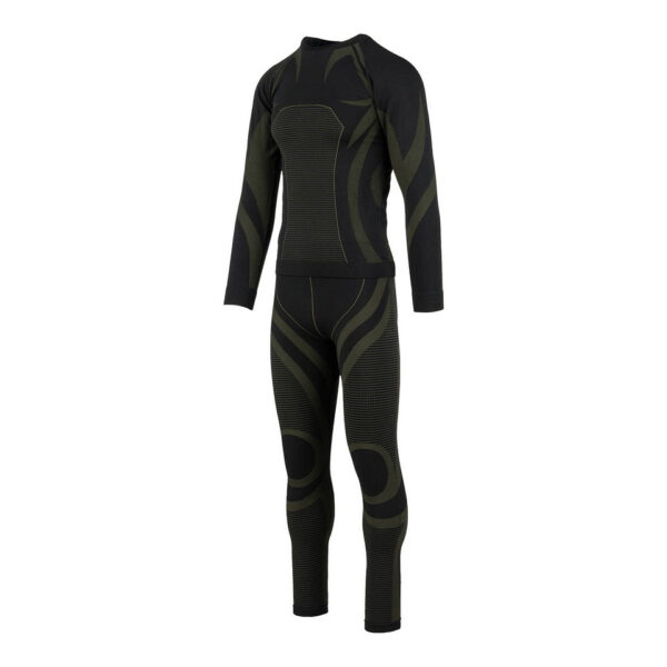 114271 99 02 De 101 INC Functionele thermoset Duty Pro is de ideale thermische basislaagset voor intensieve buitenactiviteiten en veeleisende werkomstandigheden. Met een technische mix van 62% polyester, 31% nylon en 7% spandex biedt deze set betrouwbare warmte, uitstekende vochtafvoerende eigenschappen en een sneldrogend vermogen. De zachte binnenkant houdt de warmte vast, terwijl de flexibele pasvorm optimale bewegingsvrijheid garandeert. Perfect voor koude omstandigheden, trainingen en avontuurlijke buitenactiviteiten.