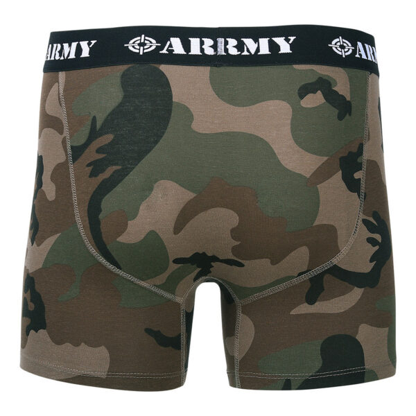 114280 51 03 <p>Ontdek de Fostex Army Boxershort in een trendy Woodland camouflagedesign. Deze premium boxershort biedt een perfecte pasvorm en is vervaardigd uit een comfortabele mix van 95% katoen en 5% elastaan. De zachte, elastische tailleband zorgt voor een optimaal draagcomfort, waardoor deze boxershort ideaal is voor dagelijks gebruik. Perfect om cadeau te geven of jezelf te verwennen!</p>