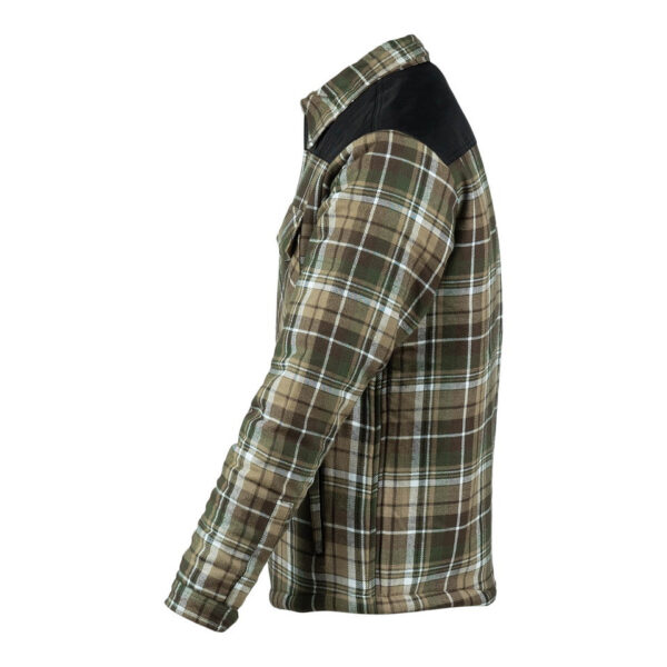 129537 78 03 <p>De Contractor Sherpa jacket van Fostex Garments is een comfortabele en veelzijdige outdoorjas, perfect voor casual gebruik, trekking en bushcraft. Gemaakt van 100% katoen met versterkingen van Cordura® nylon op de schouders, biedt deze jas duurzaamheid en bescherming. De warme sherpa voering zorgt voor optimaal draagcomfort en warmte in de koudere maanden. Met diverse zakken voor praktische opbergruimte en een klassieke houthakkers look, is deze jas een ideale keuze voor het tussenseizoen en de winter.</p>