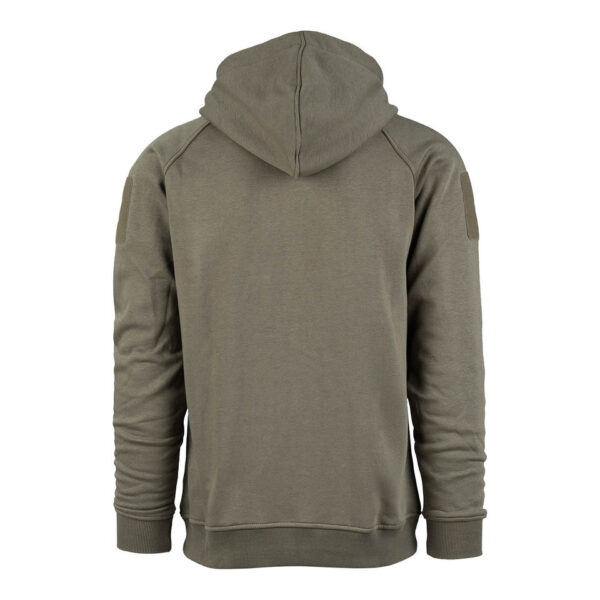 131374 125 03 Ontdek de Tactical Bamboo hooded vest, een veelzijdige hoodie gemaakt van een comfortabele mix van 70% katoen en 30% polyester. Dit vest heeft een zachte, opgeruwde binnenkant en is ideaal voor zowel mannen als vrouwen. Het beschikt over een handige ritssluiting, een verstelbare capuchon, en meerdere opbergmogelijkheden waaronder borst- en handzakken met rits. Met zijn stijlvolle Ranger Green kleur en praktische patch panels op de mouwen is dit vest perfect voor zowel casual als werkgebruik.
