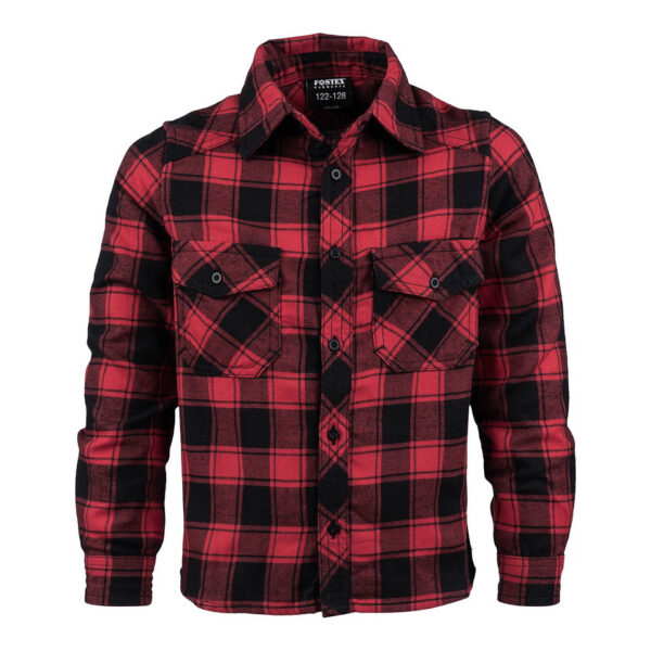 135310 71 01 <p>Het Kinder houthakkers shirt is een stijlvol en kwalitatief hoogwaardig shirt met een uitstekende pasvorm, speciaal ontworpen voor kinderen. Dit tijdloze ontwerp is perfect voor avontuurlijke spelletjes en zorgt ervoor dat je kind er altijd stoer uitziet. Het shirt is voorzien van twee praktische borstzakken en gemaakt van 100% katoen voor optimaal comfort. Verkrijgbaar in de kleuren zwart en rood.</p>