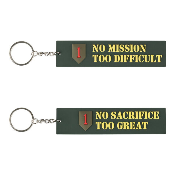 251553 3631 99 01 <p>De Sleutelhanger 3D PVC Red ONE #144 uit de Fostex WWII serie is een unieke en praktische accessoire voor iedere militaire of outdoor liefhebber. Deze stevige sleutelhanger is aan beide zijden voorzien van een inspirerend logo met de tekst "no mission too difficult/no sacrifice too great", wat hem niet alleen functioneel maakt, maar ook een statement. Perfect om je sleutels bij elkaar te houden en een stukje geschiedenis met je mee te dragen.</p>