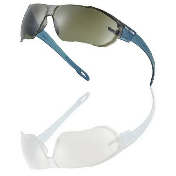 256566 99 04 <p>De Bollé Swift safety bril met getinte lenzen biedt optimale bescherming en comfort bij buitenactiviteiten. Dankzij de lichte en volledig recyclebare constructie, samen met de krasbestendige coating en de mogelijkheid voor een anti-condenscoating, is deze bril perfect voor professioneel gebruik. De getinte lenzen verminderen fel licht en verblinding, terwijl de bril voldoet aan essentiële veiligheidsnormen. Met een gewicht van slechts 27 g is deze bril de ideale keuze voor elke buitentoepassing.</p>