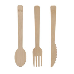 Bamboo bestek 4 sets