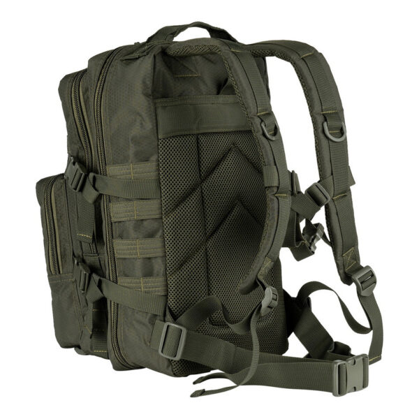 351750 125 04 1 <p>De Rugzak Assault Hexagon 25L is de ideale metgezel voor de functionele reiziger. Met een tactische uitstraling en slimme indeling biedt deze backpack voldoende ruimte en mogelijkheden voor al je uitrusting. Dankzij de MOLLE-lussen kun je eenvoudig extra gear bevestigen, terwijl de gevoerde schouderriemen en verstelbare heupriem zorgen voor optimaal draagcomfort. Met een inhoud van 25 liter en verschillende opbergmogelijkheden blijf je georganiseerd, of je nu onderweg bent voor dagelijks gebruik of outdooractiviteiten.</p>
