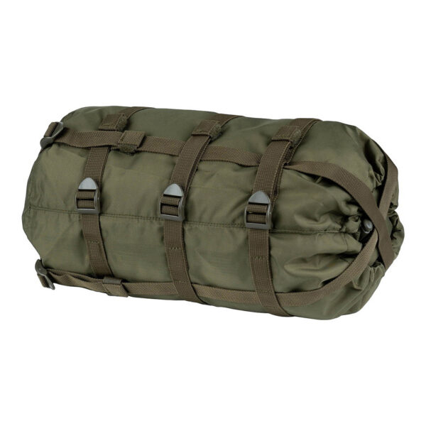 359260 11 02 1 <p>De Compressiezak Small 12 Liter is de ideale oplossing voor het compact opbergen en vervoeren van slaapzakken en andere uitrusting. Gemaakt van waterbestendig 420D nylon, beschermt deze zak je spullen tegen vochtige omstandigheden. Dankzij de speciale compressieriemen verklein je de inhoud aanzienlijk, wat zorgt voor extra ruimte in je rugzak. Met een afmeting van 30 x 19 cm en een handige trekkoordsluiting is deze compressiezak perfect voor iedere outdoor liefhebber.</p>