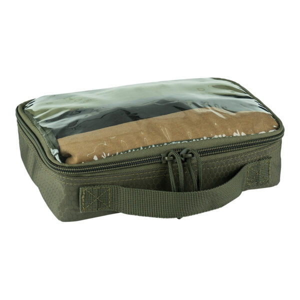 359582 11 05 1 <p>De 101INC Hexagon Organizer transparant middel is de ideale oplossing om jouw uitrusting georganiseerd en overzichtelijk te houden. Met een praktisch transparant venster vind je snel wat je nodig hebt, terwijl het MOLLE-systeem aan de achterkant zorgt voor eenvoudige bevestiging aan tassen. Gemaakt van duurzaam 100% polyester en met afmetingen van 23 cm in lengte, 16 cm in breedte en 6 cm in diepte, is deze organizer perfect voor elke outdoor liefhebber.</p>