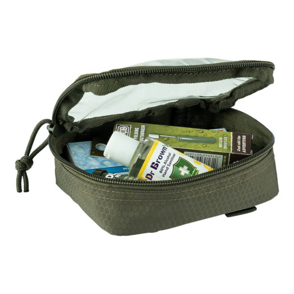 359583 11 04 1 <p>De 101INC Hexagon Organizer transparant klein is de ideale oplossing om je uitrusting georganiseerd en overzichtelijk te houden. Met een handig transparant venster kun je snel vinden wat je nodig hebt, zonder te zoeken. Deze organizer is vervaardigd uit duurzaam 100% polyester en heeft een afmeting van 15 cm in lengte, 12 cm in breedte en 5 cm in diepte. Dankzij het MOLLE-systeem aan de achterkant is de pouch eenvoudig aan tassen te bevestigen, waardoor hij perfect is voor outdoor avonturen en militaire toepassingen.</p>