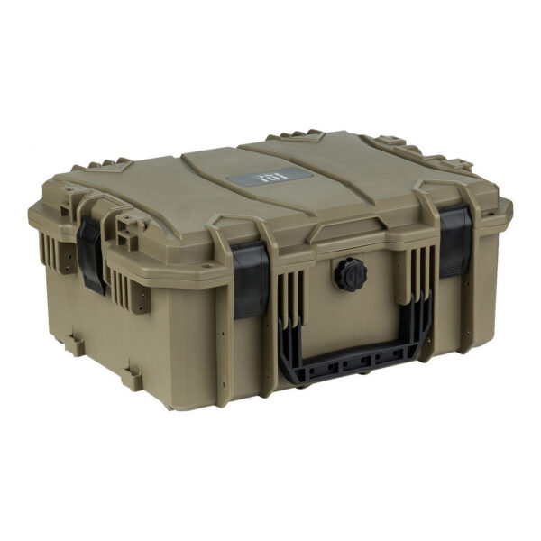 359925 11 01 1 <p>De ForceGear Opbergkoffer groot #5 is een robuuste en waterdichte koffer, ontworpen voor veilig transport en opslag van tactische en outdooruitrusting. Met afmetingen van 47,5 x 37 x 22 cm en een gewicht van 2798 g, biedt deze koffer een schokbestendige constructie (IK08) en stofdichte bescherming (IP55). Dankzij de aanpasbare plukschuimvulling en het gepatenteerde stapelbare ontwerp is deze koffer perfect voor het organiseren van je uitrusting. Bovendien voldoet hij aan TSA-eisen voor veilig reizen.</p>
