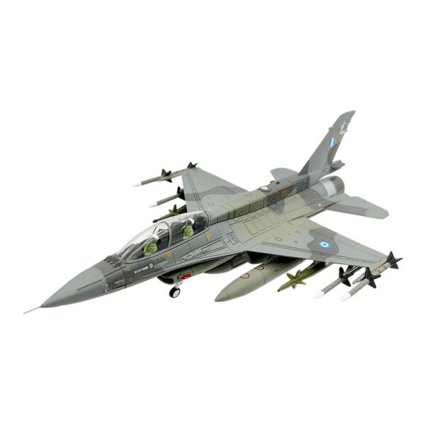 412713 99 02 <p>Ontdek het gedetailleerde diecast model van de F-16D Block van de Griekse luchtmacht. Deze replica, met authentieke markeringen en een realistische afwerking, is een must-have voor luchtvaartliefhebbers. Het model is specifiek een F-16D Block 52+ van het 337 Squadron "Ghost" en wordt geleverd met een stevige voet voor een perfecte presentatie. Voeg dit prachtige verzamelobject toe aan uw collectie!</p>