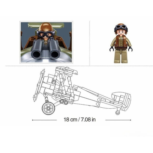 413385 99 413385 99 05 <p>Bouw jouw eigen Sluban Sopwith Camel in schaal 1:35 met deze uitdagende bouwset. Dit iconische Britse dubbeldekker vliegtuig, gebruikt tijdens de Eerste Wereldoorlog, heeft kenmerkende dubbele vleugels en een gedetailleerde cockpit. Met 293 bouwstenen en 1 minifiguur is deze set perfect voor kinderen vanaf 8 jaar en is compatibel met andere bekende bouwsteenmerken. Laat je creativiteit de vrije loop en geniet van het bouwen van dit historische model!</p>