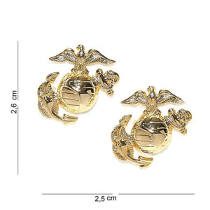 Embleem metaal USMC goud 2 st. #7048