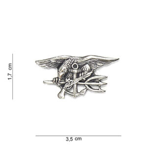 Embleem US navy seal klein zilver #7045