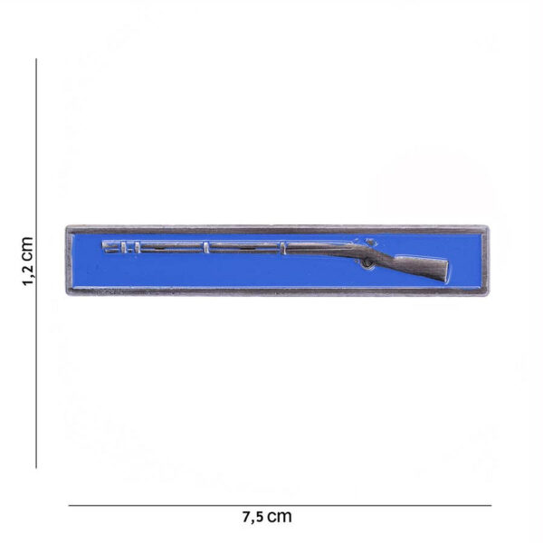 441016 1632 75 01 <p>Dit metalen embleem met de infantry badge #6018 is een must-have voor iedere militaire verzamelaar of outdoorliefhebber. Met zijn gedetailleerde ontwerp en diverse kleuren is dit embleem perfect om je outfit een authentieke uitstraling te geven. Het is gemaakt van hoogwaardig metaal en biedt een duurzame toevoeging aan je uitrusting. Of je het nu draagt op je uniform of als decoratie, deze badge is een unieke manier om je verbondenheid met de infanterie te tonen.</p>