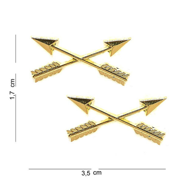 441018 1224 75 01 <p>Voeg een vleugje karakter toe aan je uitrusting met het metalen embleem crossed arrows #6038. Dit hoogwaardige embleem, vervaardigd van stevig metaal, is voorzien van een unieke afbeelding en tekst die perfect past bij een militaire of outdoor stijl. Verkrijgbaar in verschillende kleuren, biedt dit embleem een uitstekende manier om je individualiteit te tonen. Ideaal voor op jassen, rugzakken of andere uitrusting, het is een must-have voor elke avonturier.</p>