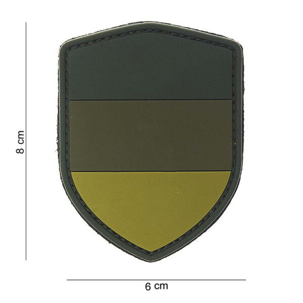 444130 3774 99 01 <p>Ontdek het Embleem 3D PVC schild Duitsland groen #10010, perfect voor het personaliseren van uw militaire of outdoor uitrusting. Dit hoogwaardige embleem is vervaardigd uit duurzaam PVC en is eenvoudig te bevestigen dankzij het klittenband aan de achterzijde. Voeg een stoere en authentieke uitstraling toe aan uw gear met dit stijlvolle embleem, ideaal voor zowel dagelijkse gebruik als speciale gelegenheden.</p>