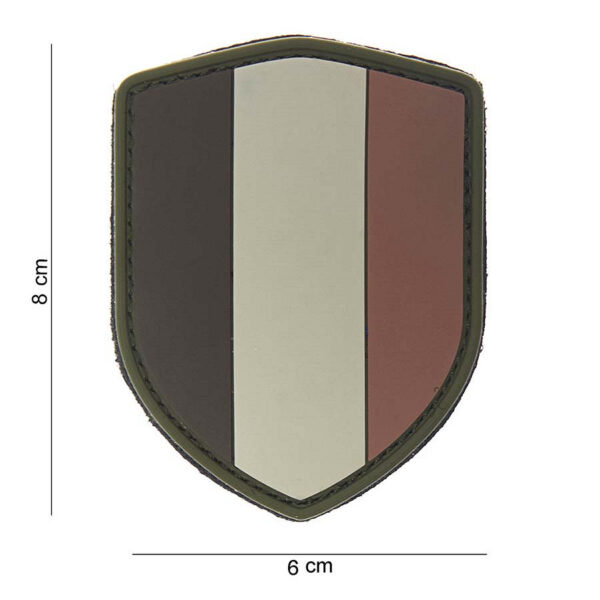 444130 3778 99 01 <p>Voeg een uniek accent toe aan uw uitrusting met het 3D PVC schild België desert #10002. Dit hoogwaardige embleem is vervaardigd uit duurzaam PVC en is voorzien van klittenband aan de achterzijde, waardoor het eenvoudig te bevestigen is op kleding of uitrusting. Perfect voor militaire uniformen of als onderdeel van uw outdoor gear, biedt dit embleem niet alleen een stijlvol uiterlijk, maar ook functionaliteit. Laat uw trots voor België zien met dit opvallende embleem.</p>