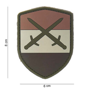 Embleem 3D PVC schild Nederland desert zwaard #10006