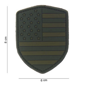 Embleem 3D PVC schild USA groen #10013