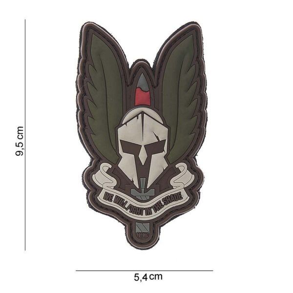 444130 3822 99 01 <p>Het 3D PVC Spartan embleem #10097 is een robuust en opvallend embleem, perfect voor militaire en outdoor liefhebbers. Dit embleem is voorzien van klittenband aan de achterzijde, waardoor het eenvoudig op kleding, tassen of andere uitrusting te bevestigen is. Met zijn unieke design voegt dit embleem een stoere uitstraling toe aan je uitrusting. Ideaal voor zowel persoonlijke als professionele toepassingen.</p>