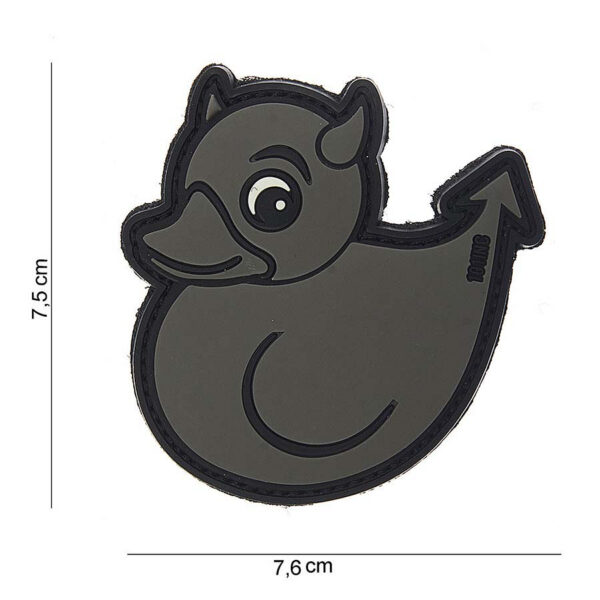 444130 3849 99 01 <p>Ontdek het unieke Embleem 3D PVC Devil Duck in grijs, een perfect accessoire voor elke militaire of outdoor outfit. Dit hoogwaardige PVC-embleem is voorzien van klittenband aan de achterzijde, waardoor het eenvoudig te bevestigen is op kleding, rugzakken of andere uitrusting. Met zijn opvallende ontwerp voegt het een speelse touch toe aan je gear, terwijl het tegelijkertijd een stoere uitstraling geeft. Ideaal voor liefhebbers van de buitenlucht en de militaire stijl.</p>
