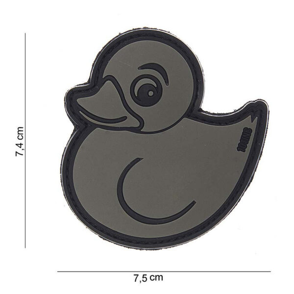 444130 3853 99 01 <p>Het Embleem 3D PVC Rubber Duck grijs #10043 is een uniek en stijlvol embleem dat perfect is voor elke outdoor- of militaire uitrusting. Gemaakt van duurzaam PVC en voorzien van klittenband aan de achterzijde, is dit embleem eenvoudig aan te brengen en te verwijderen. Voeg een speelse touch toe aan je gear met dit opvallende embleem, dat niet alleen functioneel is, maar ook een persoonlijk tintje aan je uitrusting geeft. Ideaal voor fans van unieke emblemen.</p>