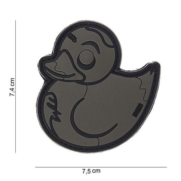 444130 3856 99 01 <p>Voeg een unieke touch toe aan je uitrusting met het 3D PVC Zombie Duck embleem in grijs (#10042). Dit opvallende embleem is voorzien van klittenband aan de achterzijde, waardoor je het eenvoudig kunt bevestigen op jassen, rugzakken of andere gear. Perfect voor militaire en outdoor liefhebbers die hun stijl willen personaliseren. Dit embleem is een must-have voor elke fan van creatieve patches en geeft je uitrusting een speelse, maar stoere uitstraling.</p>
