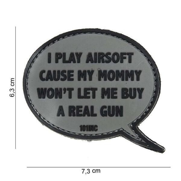 444130 3876 99 01 <p>Het 3D PVC embleem 'I play airsoft' in grijs (#14031) is de perfecte aanvulling voor elke airsoftliefhebber. Dit duurzame embleem is vervaardigd uit hoogwaardig PVC en beschikt over een stevige klittenband aan de achterzijde, waardoor het eenvoudig op kleding of uitrusting te bevestigen is. Geef je gear een persoonlijke touch en laat zien dat je trots bent op je passie voor airsoft.</p>