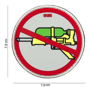 Embleem 3D PVC Super soaker rood #14052