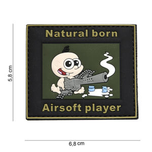 Embleem 3D PVC natural born #15046