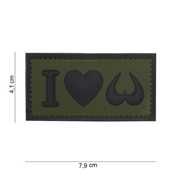 444130 3980 99 01 <p>Voeg een speelse touch toe aan je uitrusting met het 3D PVC embleem 'I love boobies' in groen. Dit unieke embleem, SKU 444130-3980, is voorzien van klittenband aan de achterzijde, waardoor je het eenvoudig kunt bevestigen op je tas, kleding of andere uitrusting. Perfect voor de outdoorliefhebber die zijn of haar persoonlijkheid wil laten zien. Dit embleem is niet alleen een leuke accessoire, maar ook een gesprekstarter tijdens je avonturen.</p>