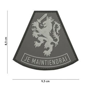 Embleem 3D PVC Je Maintiendrai grijs #1094