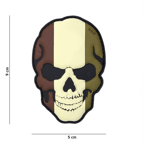 444130 5013 99 01 <p>Het Embleem 3D PVC skull België camo #16002 is een stijlvol en robuust embleem dat perfect is voor jouw militaire of outdoor uitrusting. Gemaakt van hoogwaardig PVC en voorzien van een klittenband aan de achterzijde, kan dit embleem eenvoudig worden bevestigd aan kleding of uitrusting. Het unieke camouflagedesign met een doodskop geeft een stoere uitstraling en is ideaal voor elke avonturier of liefhebber van tactische gear.</p>