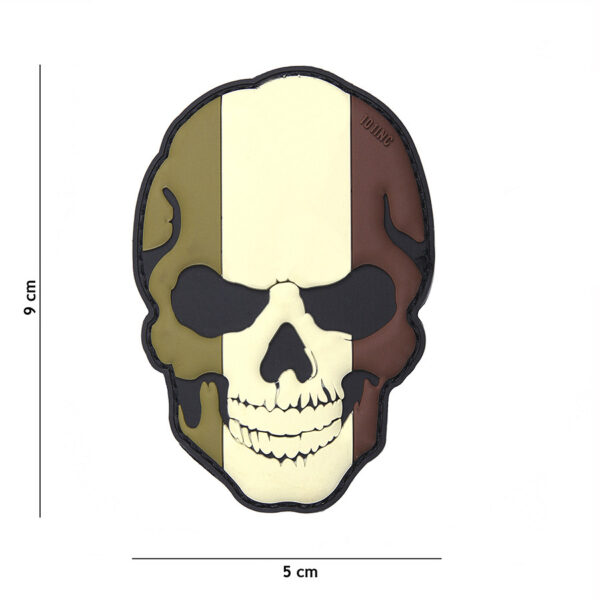 444130 5015 99 01 <p>Til je outfit naar een hoger niveau met het 3D PVC embleem skull in Frankrijk camo #16005. Dit unieke embleem is vervaardigd uit hoogwaardig PVC en beschikt over een praktische klittenband aan de achterzijde, waardoor je het eenvoudig kunt bevestigen op je kleding of uitrusting. Perfect voor militaire en outdoor liefhebbers die een persoonlijke touch willen geven aan hun gear.</p>