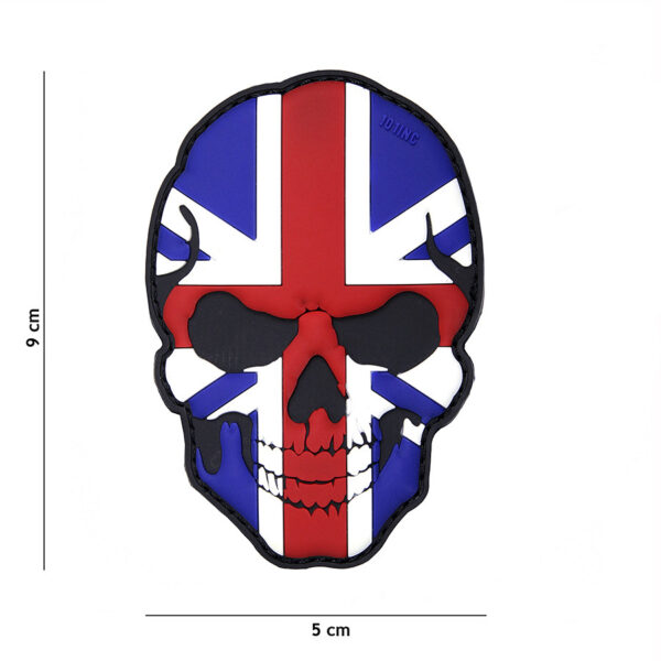 444130 5018 99 01 <p>Voeg een stoer accent toe aan je uitrusting met het 3D PVC skull embleem van het Verenigd Koninkrijk (#16040). Dit hoogwaardige embleem is vervaardigd uit duurzaam PVC en beschikt over klittenband aan de achterzijde, waardoor je het eenvoudig kunt bevestigen op jassen, rugzakken of andere uitrusting. Perfect voor militaire en outdoor liefhebbers die hun persoonlijke stijl willen benadrukken.</p>