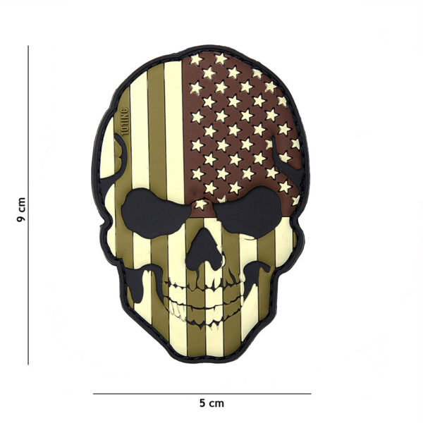 444130 5020 99 01 <p>Voeg een stoere uitstraling toe aan je uitrusting met het Embleem 3D PVC skull USA camo #16045. Dit hoogwaardige embleem is vervaardigd uit duurzaam PVC en voorzien van klittenband aan de achterzijde, waardoor je het eenvoudig kunt bevestigen op jassen, rugzakken of andere uitrusting. Het opvallende camo-ontwerp met skull-motief maakt dit embleem niet alleen functioneel, maar ook een echte eye-catcher voor elke outdoor- of militaire fan.</p>