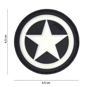 Embleem 3D PVC USA star wit #18061