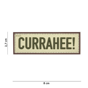 Embleem 3D PVC Currahee! beige #17041