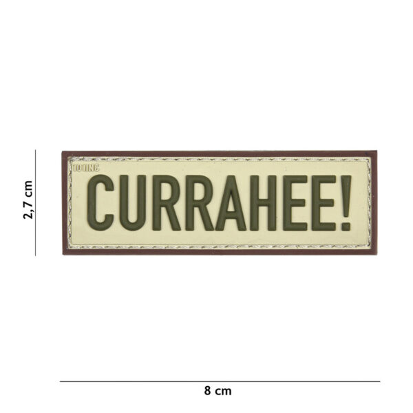 444130 5062 99 01 <p>Het Embleem 3D PVC Currahee! in beige (#17041) is een stijlvolle toevoeging aan uw militaire of outdoor uitrusting. Dit hoogwaardige embleem is vervaardigd van duurzaam PVC en voorzien van klittenband aan de achterzijde voor eenvoudige bevestiging. Perfect voor op uw jas, tas of andere uitrusting, het Currahee! embleem symboliseert moed en verbondenheid. Een must-have voor verzamelaars en liefhebbers van militaire memorabilia.</p>