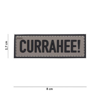 Embleem 3D PVC Currahee! grijs #17039