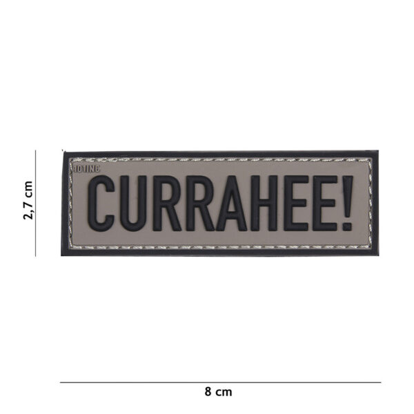 444130 5067 99 01 <p>Het Embleem 3D PVC Currahee! in grijs is een stijlvol en duurzaam embleem dat perfect is voor het personaliseren van uw militaire of outdoor uitrusting. Dit hoogwaardige PVC-embleem is voorzien van klittenband aan de achterzijde, waardoor het eenvoudig aan te brengen en te verwijderen is. Met zijn unieke design en robuuste uitstraling voegt het direct karakter toe aan uw gear. Ideaal voor fans van de Currahee! traditie en een must-have voor iedere verzameling.</p>