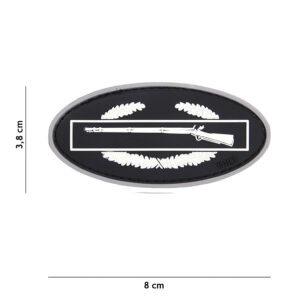 Embleem 3D PVC Infantry wit #17037