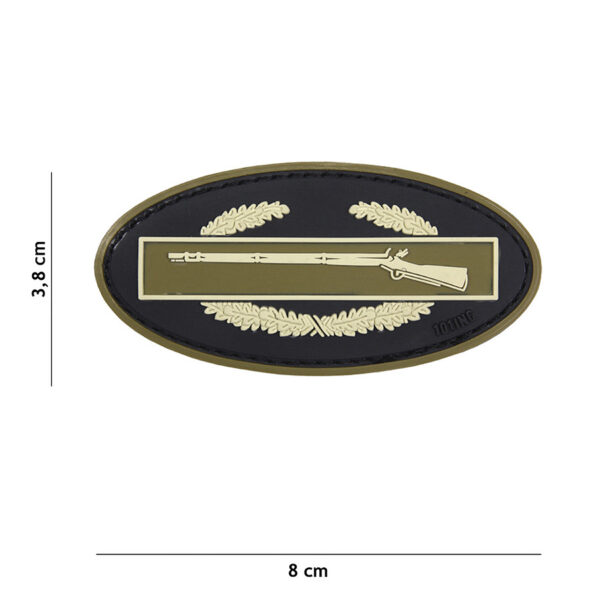 444130 5090 99 01 <p>Het 3D PVC Embleem Infantry in coyote kleur (#17038) is een stevig en duurzaam embleem met een praktische klittenband aan de achterzijde. Dit embleem is perfect voor militaire, tactische en outdoor toepassingen, waardoor je jouw uitrusting eenvoudig kunt personaliseren. Met zijn robuuste ontwerp en hoge kwaliteit is dit embleem een geweldige aanvulling op elke outfit of uitrusting. Maak je look compleet en voeg dit unieke embleem toe aan je collectie.</p>