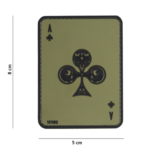 444130 5096 99 01 <p>Ontdek het Embleem 3D PVC klaver aas in groen (#19009), een perfect accessoire voor uw militaire of outdoor uitrusting. Dit duurzame embleem is vervaardigd van hoogwaardig PVC en beschikt over een handige klittenband aan de achterzijde, waardoor het eenvoudig te bevestigen is op kleding of uitrusting. Voeg een persoonlijk tintje toe aan uw gear met dit opvallende en functionele embleem.</p>